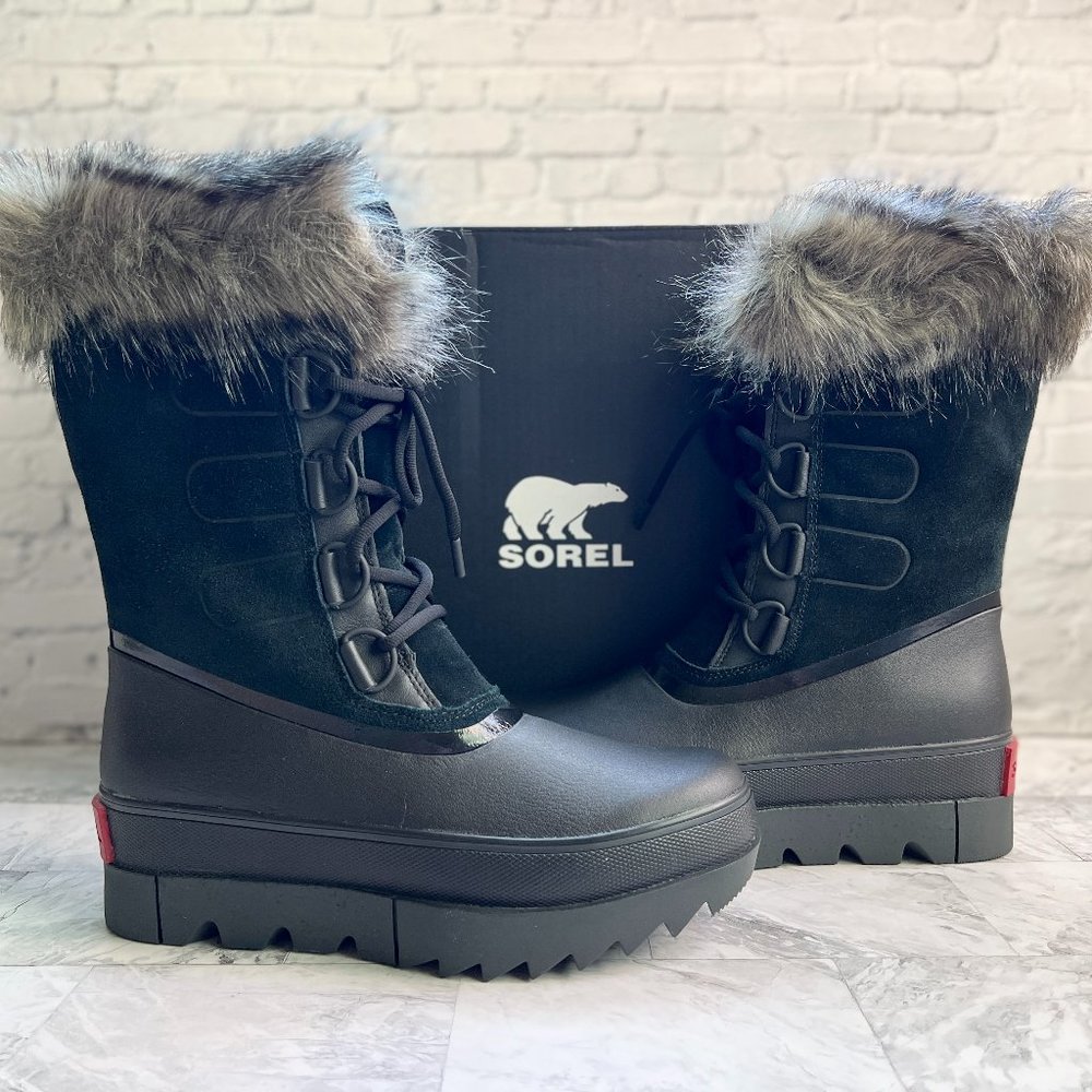 NEW SOREL Joan of Arctic Next Faux Fur Waterproof Snow Boots - Picture 3 of 8